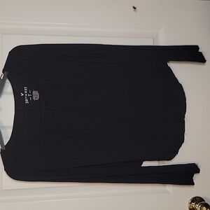 American Eagle Outfitters Black Long Sleeve Blouse